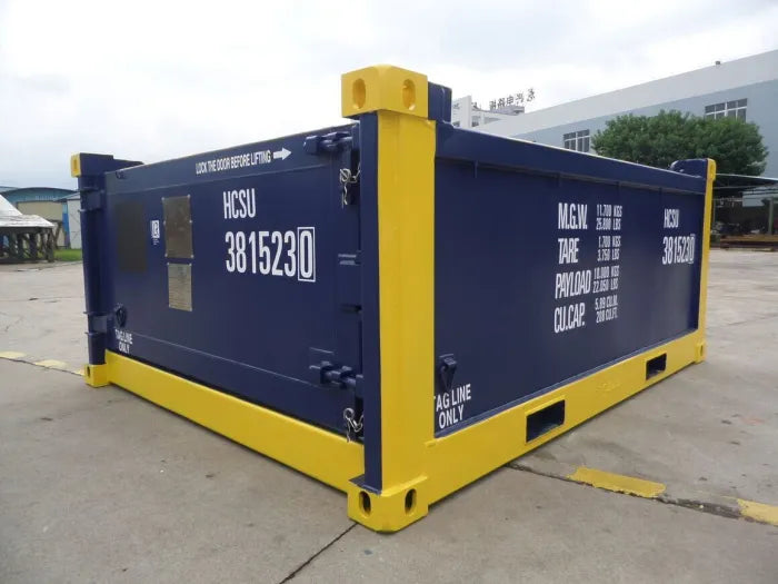 10ft dnv 2.7 1 half height open top containers