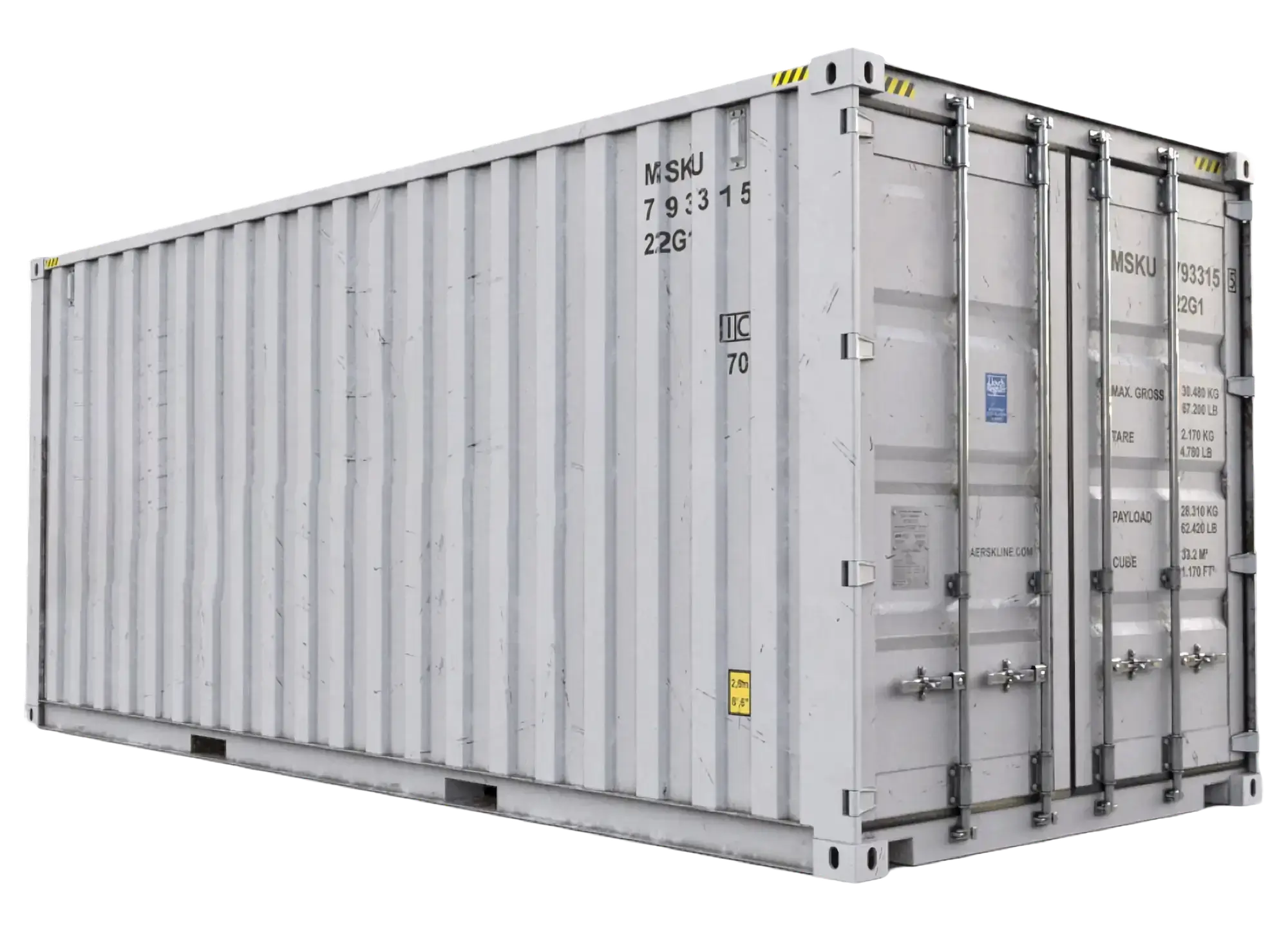 20ft Standard Tunnel Double-Door Shipping Container