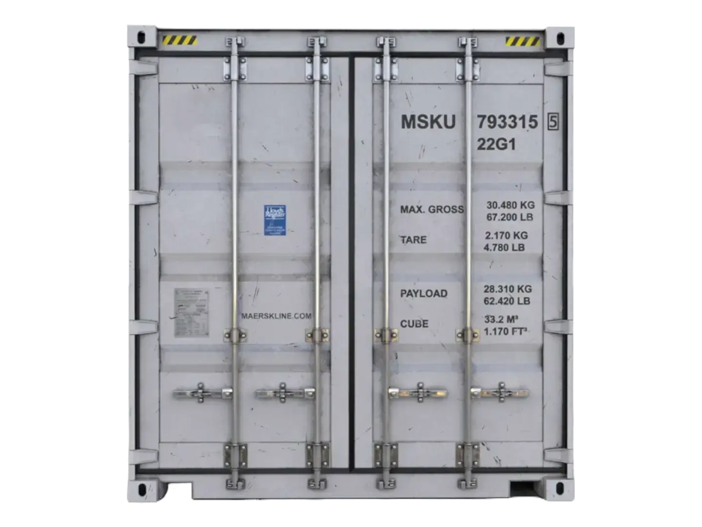 20ft Standard Tunnel Double-Door Shipping Container