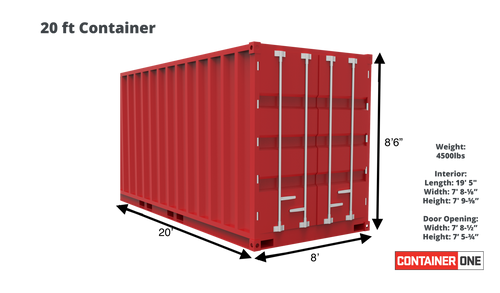 20ft Standard Cargo Worthy Shipping Container (20STCW)