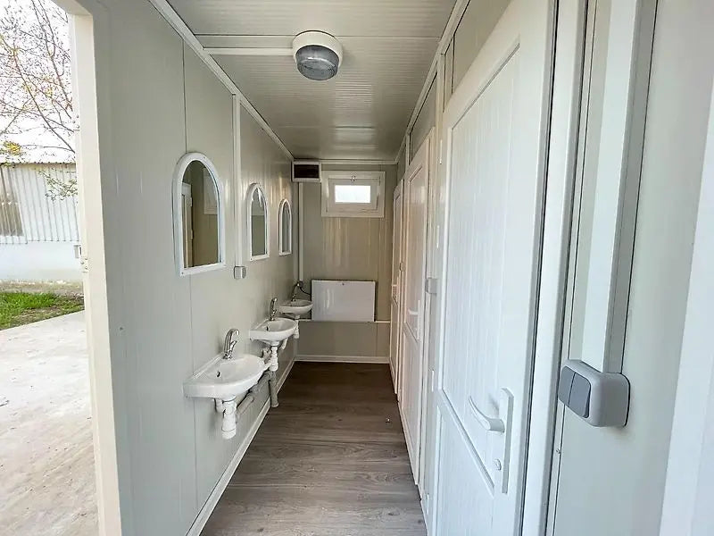 Sanitary container, 6 units (shower + sink) | Shower container 240 x 600, new