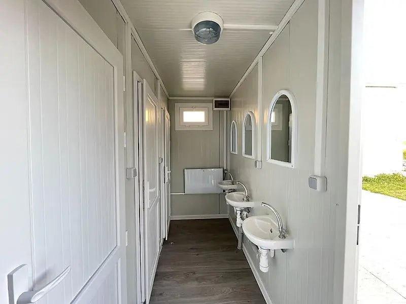 Sanitary container, 6 units (shower + sink) | Shower container 240 x 600, new