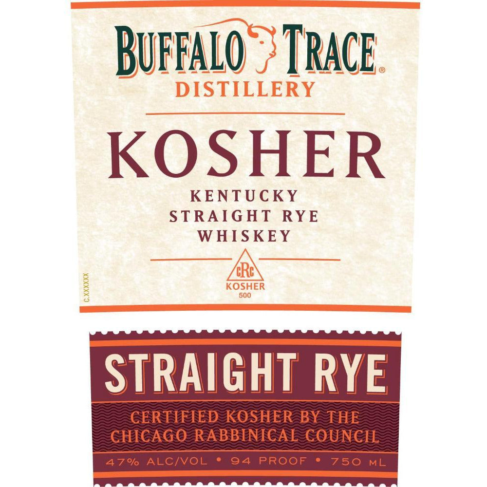 Buffalo Trace Kosher Straight Rye Whiskey