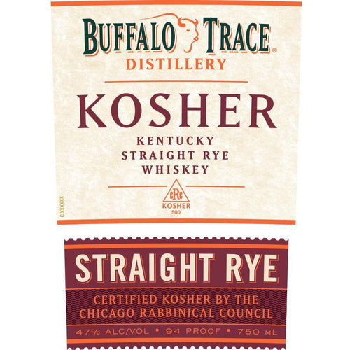 Buffalo Trace Kosher Straight Rye Whiskey
