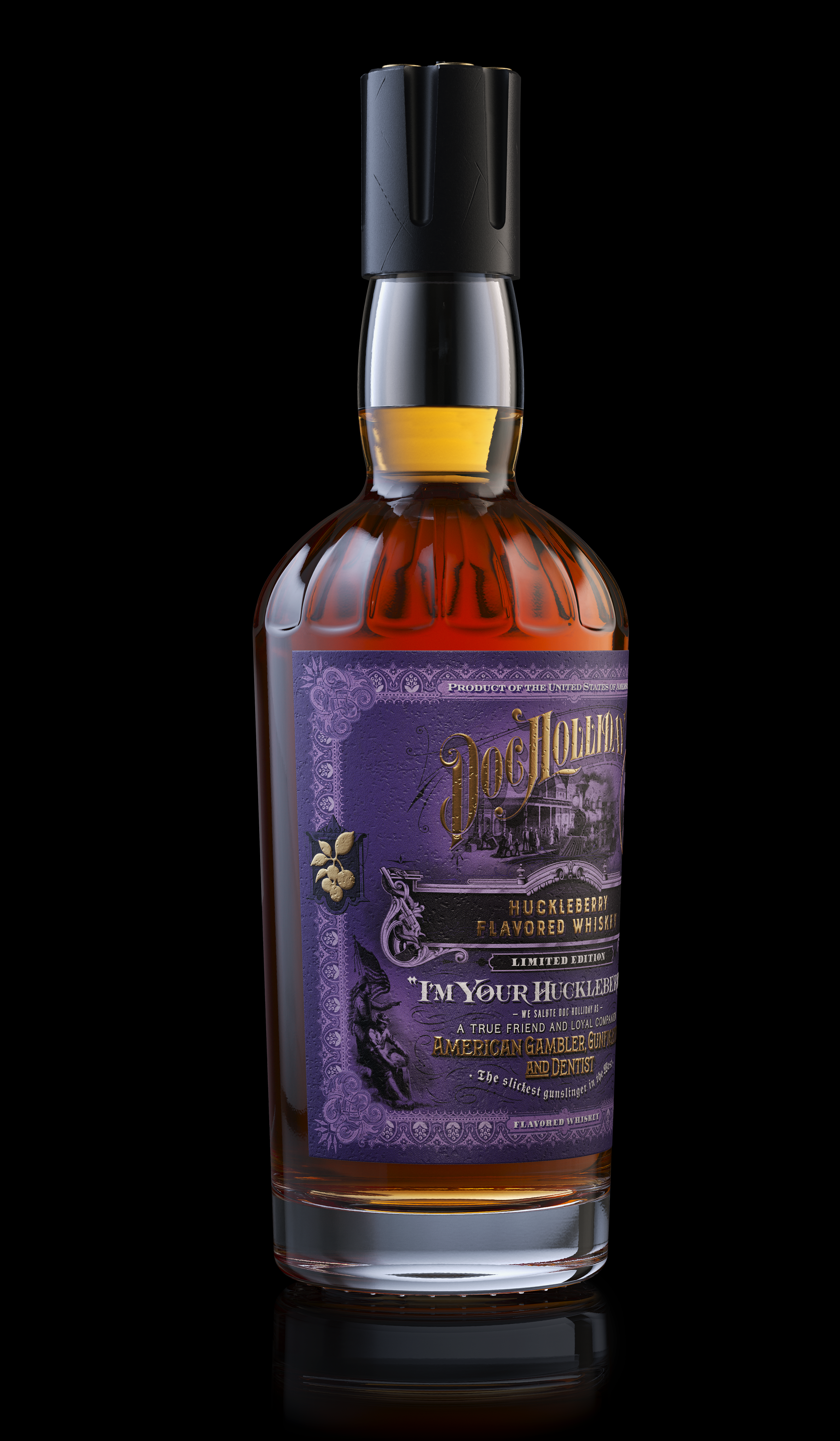 Doc Holliday Huckleberry Flavored Whiskey