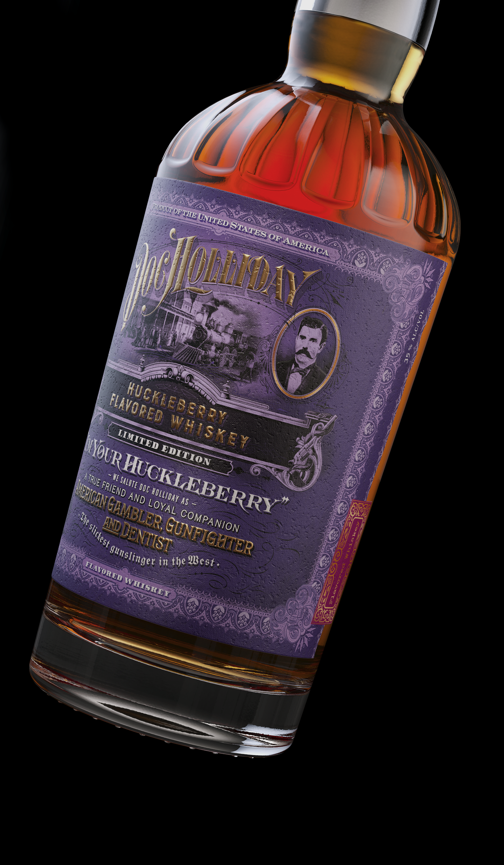 Doc Holliday Huckleberry Flavored Whiskey