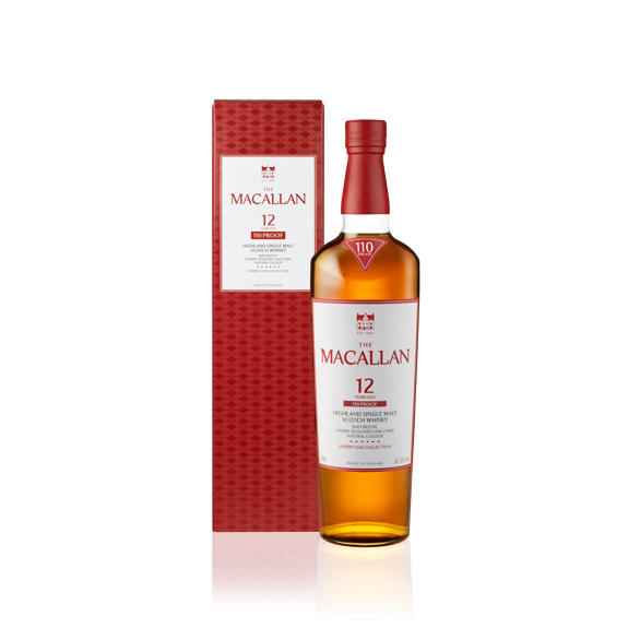 The Macallan Scotch Single Malt Sherry Oak Cask 12 Year 110 Proof 750ml