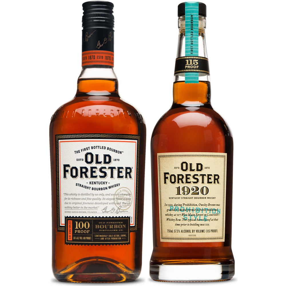 Old Forester 100 Proof + 1920 Bourbon Whisky Twin Pack