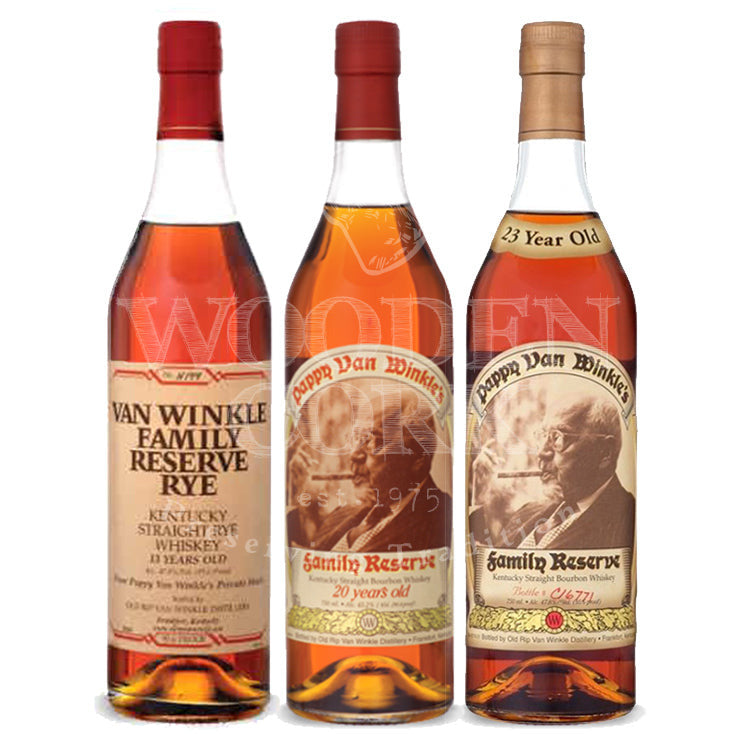 Pappy Van Winkle's Family Reserve Rye & 20 Year & 23 Year Bundle