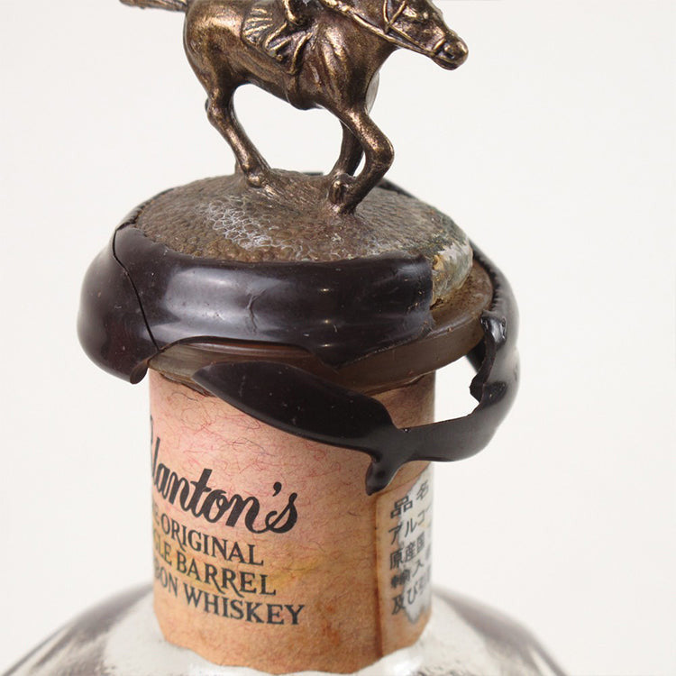 Blanton's Original Single Barrel Bourbon Whiskey Blooper Bottle 50ml - Broken Wax Seal