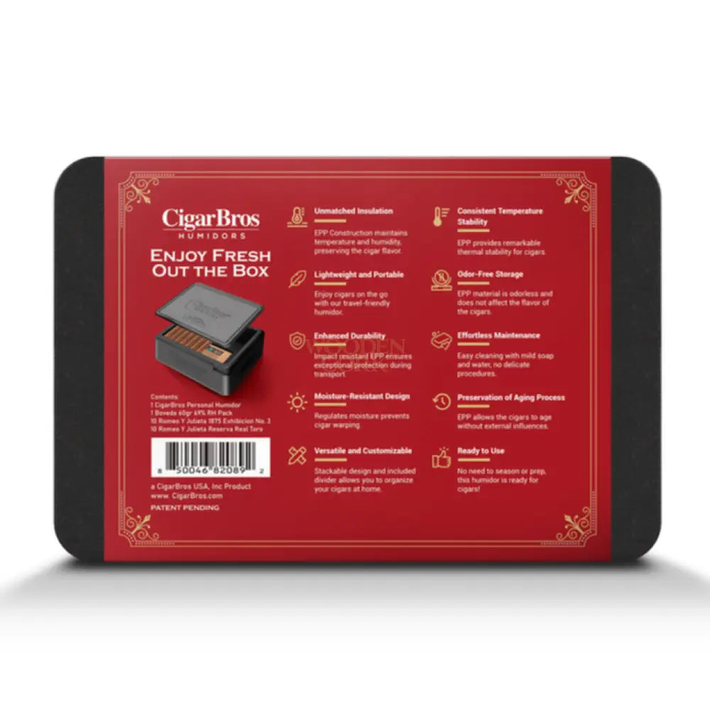 Romeo Y Julieta Premium Cigars Set + Personal Humidor by CigarBros