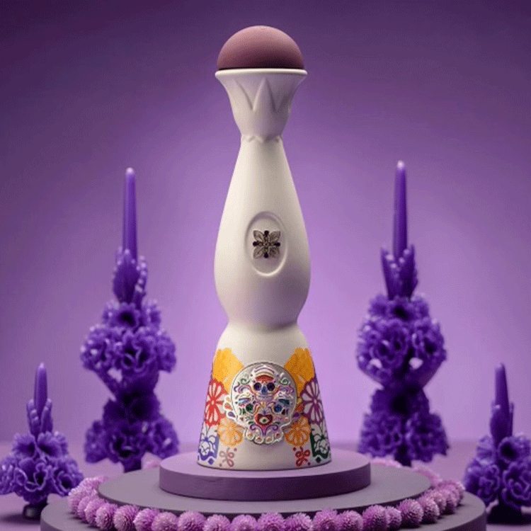 Clase Azul Tequila Día de los Muertos Limited Edition Colores 2022 with Glasses Set