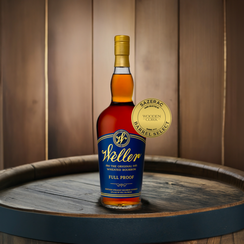 W. L. Weller Full Proof Bourbon Single Barrel Select by Wooden Cork 114 Proof