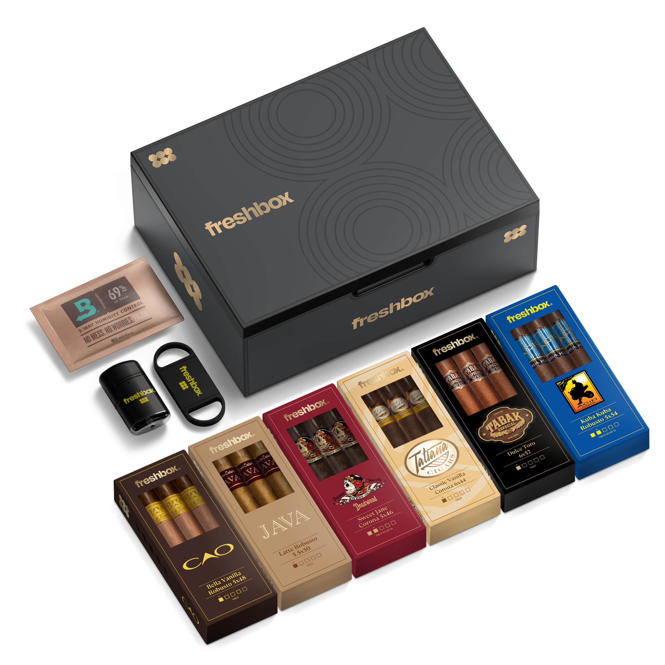 FreshBox Sweet & Aromatic Cigar Starter Kit