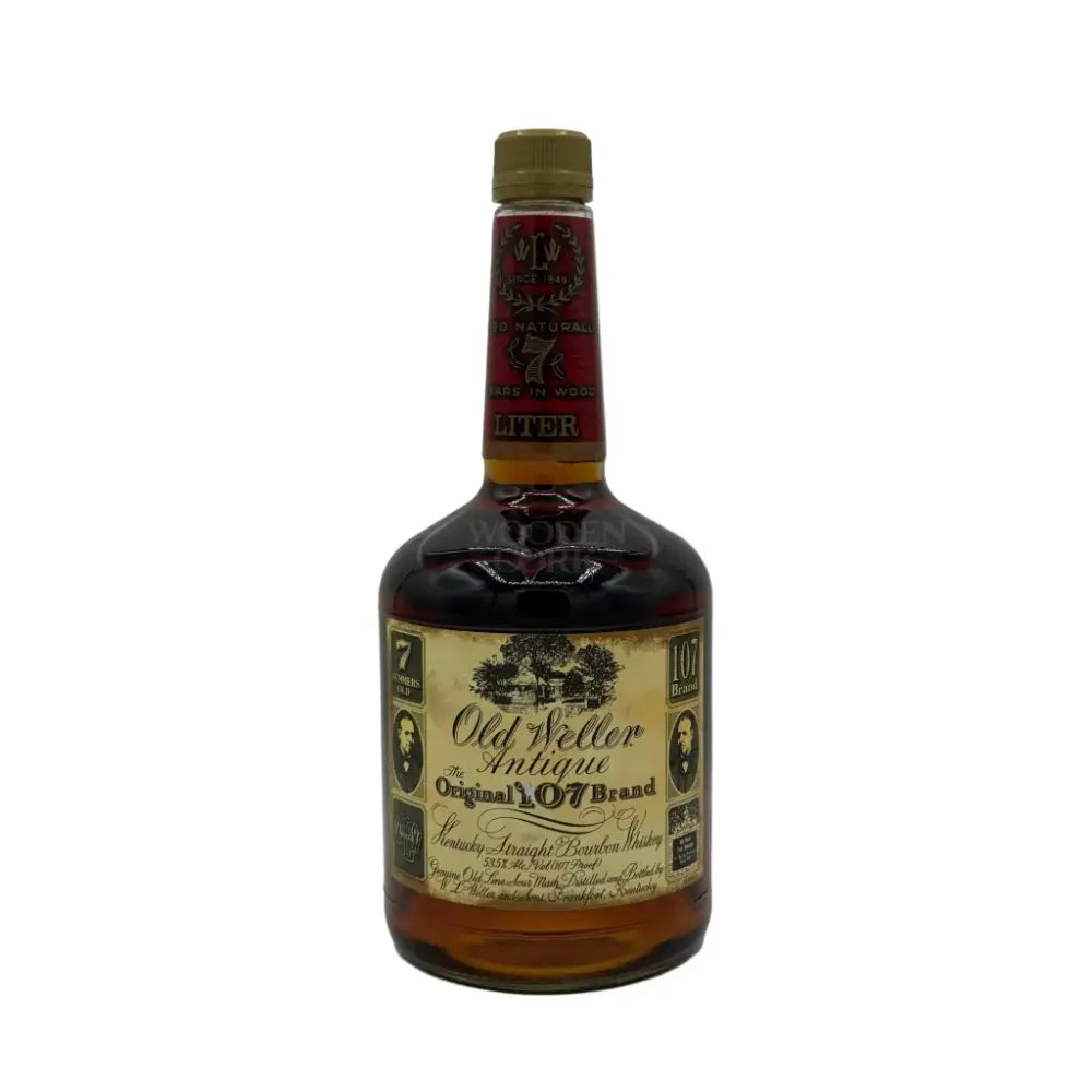 Old Weller Antique Original 107 Brand 7 Year Old Bourbon 2004 Squat Bottle (Bernheim) 1L