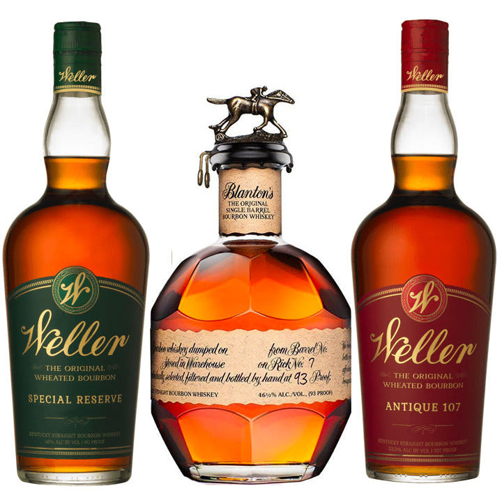 W.L. Weller Special Reserve & Blanton's Bourbon & W.L. Weller Antique 107 Bundle