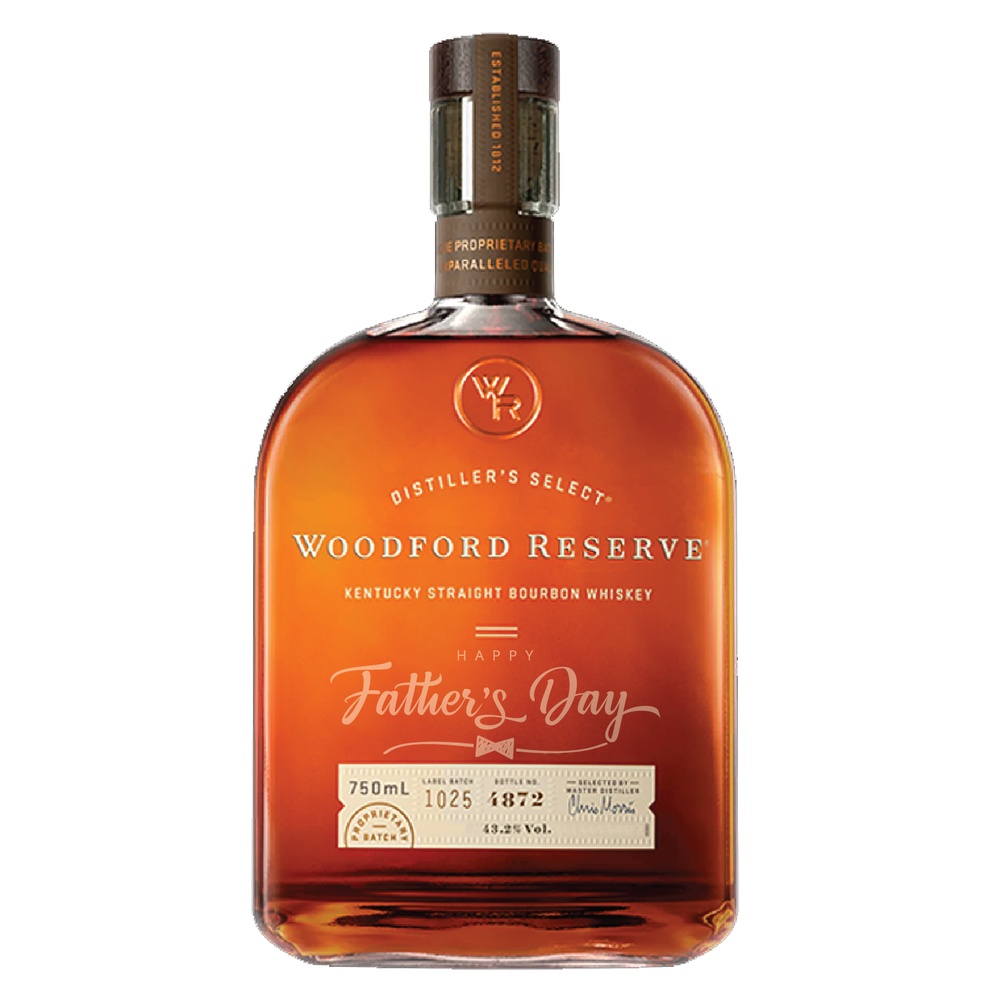 Woodford Reserve Bourbon Happy Father's Day Custom Engraved Gift